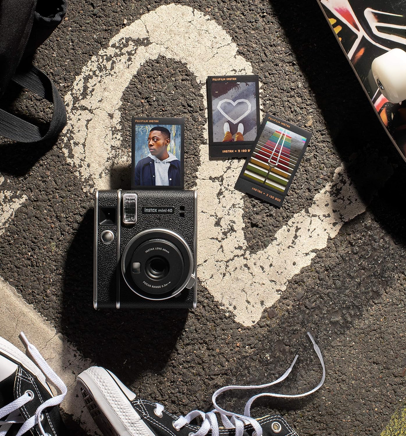 Fujifilm Paquete de cámara instantánea Instax Mini 40 con película de 20 exposiciones y paquete doble