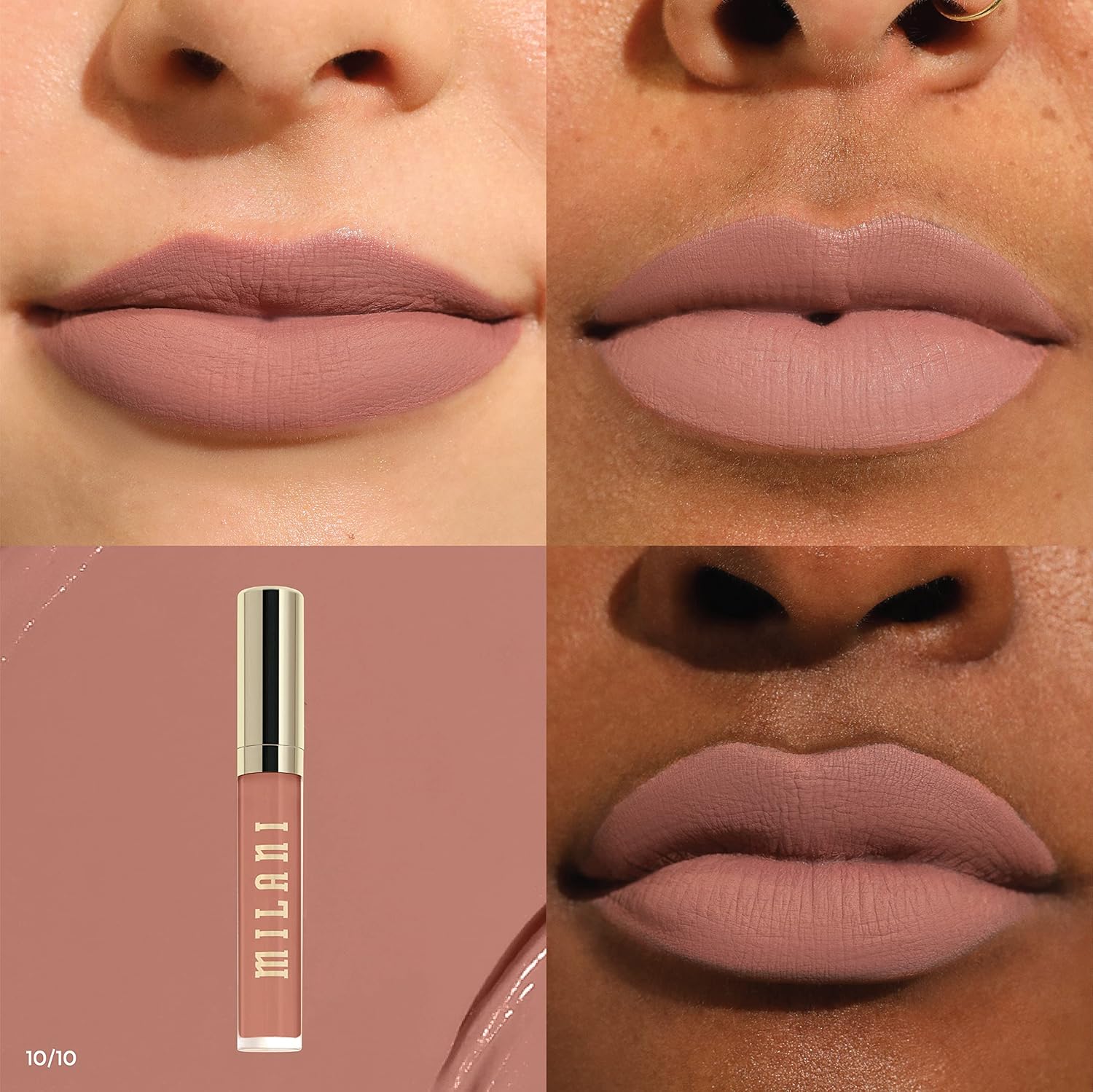 Milani Stay Put – Lápiz labial líquido de larga duración, fórmula a prueba de manchas, besos y resistente a la decoloración para uso durante todo el