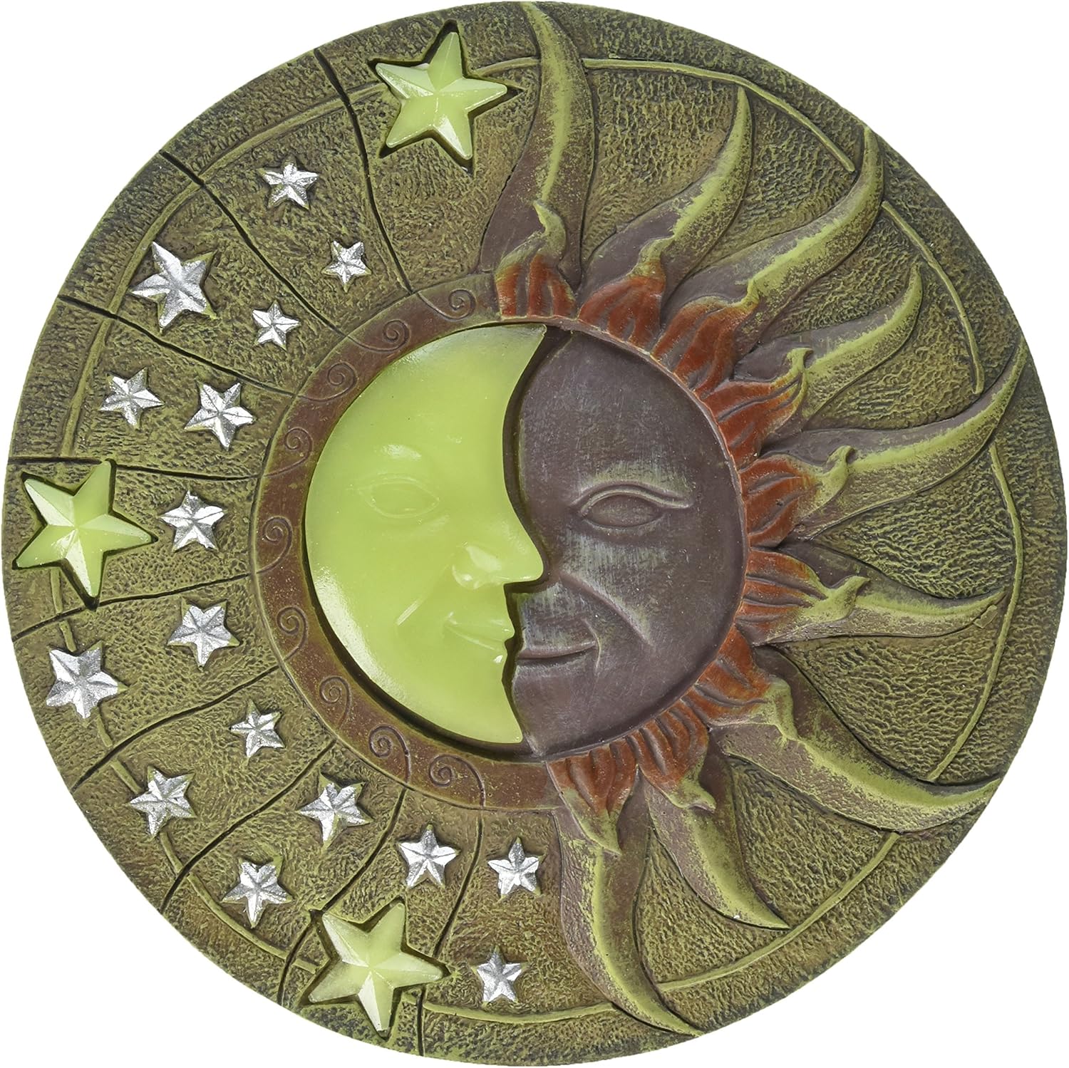 Accent Plus 57073461 Sol y Luna Creciente Stepping Stone, Marrón