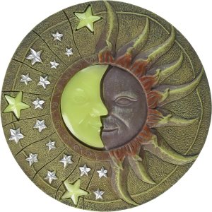 Accent Plus 57073461 Sol y Luna Creciente Stepping Stone, Marrón Accent Plus 57073461 Sol y Luna Creciente Stepping Stone, Marrón