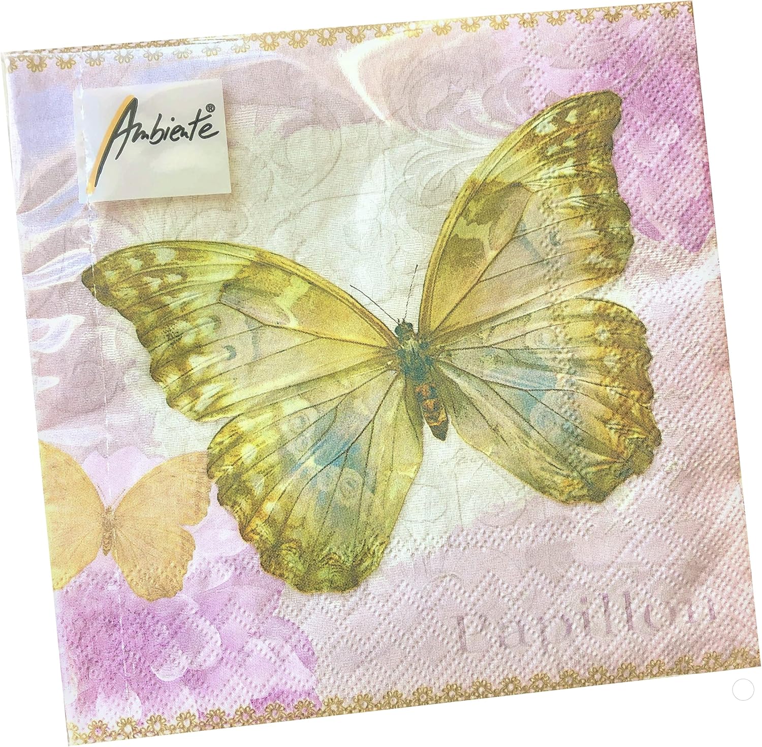 Servilletas de San Valentín de 13 x 13 pulgadas, servilletas de mariposa para decoupage para el día de la madre, hermosas servilletas de papel,