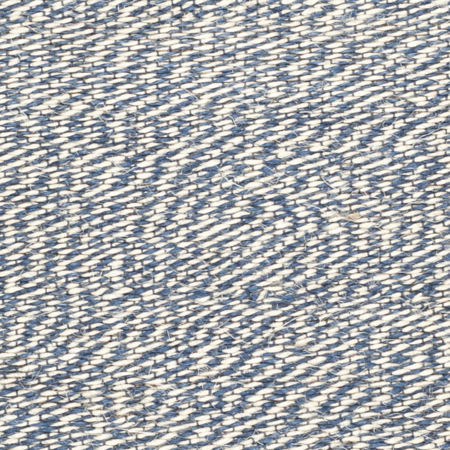 SAFAVIEH NF448C – Alfombra de área de colección de fibra natural, 8 x 10 pies, azul y marfil, yute hecho a mano, ideal para zonas de alto tráfico en