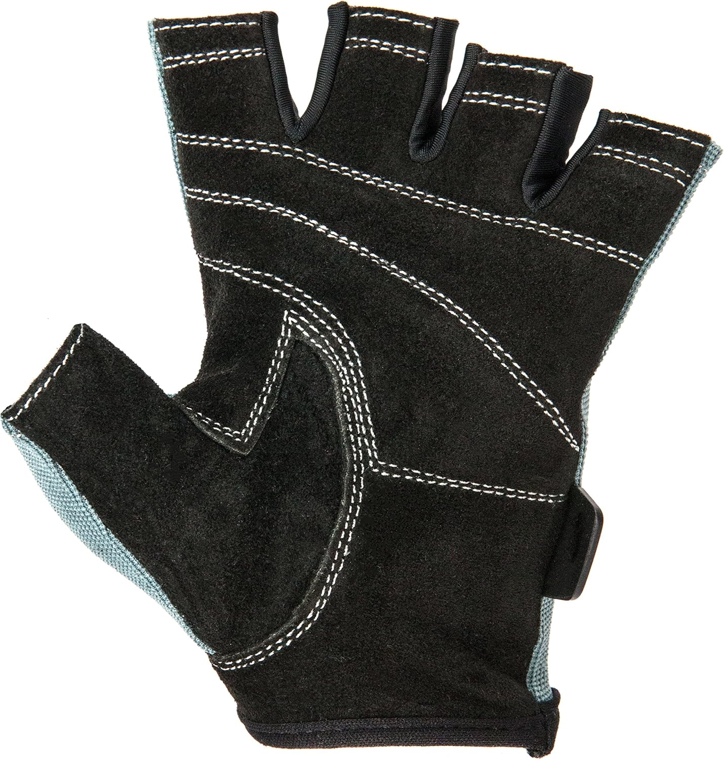 Contraband Black Label 5050 Mens Basic Leather Fingerless Weight Lifting Gloves – Durable Light – Medium Padded Split Leather Gym Gloves – Perfect