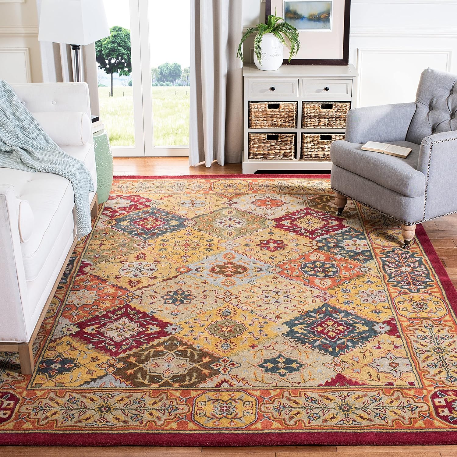 SAFAVIEH Heritage Collection HG512A – Alfombra de pasillo de lana oriental tradicional de primera calidad, 2 pies 3 pulgadas x 10 pies