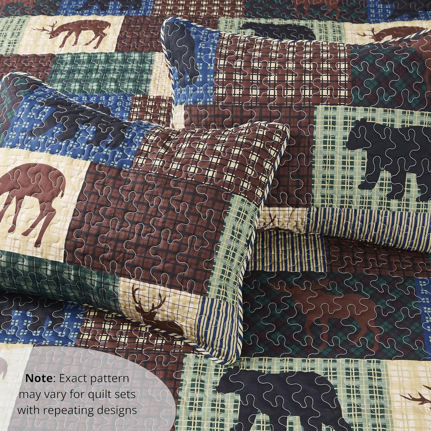 Virah Bella Juego de ropa de cama King Lodge de 3 piezas  Parche de desierto  Juego de edredón reversible de campo rústico con fundas de almohada