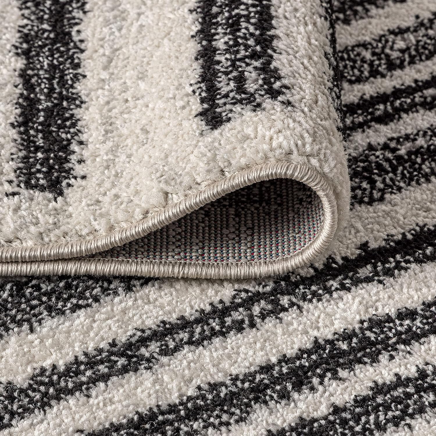 JONATHAN Y MOH207A-220 Khalil – Alfombra moderna a rayas bereberes bohemia, minimalista para dormitorio, cocina, sala de estar, fácil limpieza,