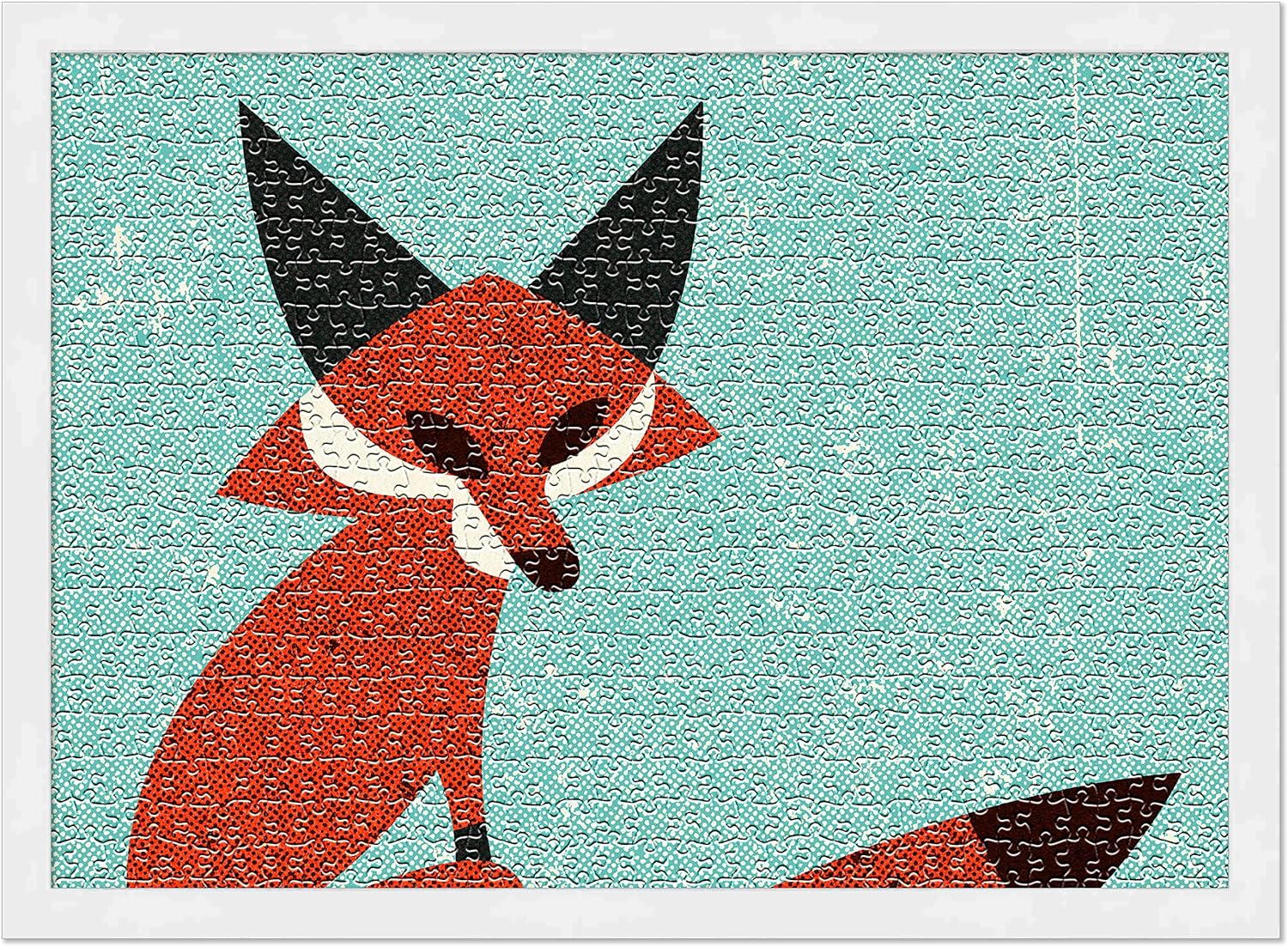 Poster Palooza Marco para rompecabezas de 26.5 x 38.5 pulgadas, marco de madera blanco hecho para mostrar rompecabezas de 26.5 x 38.5 pulgadas con