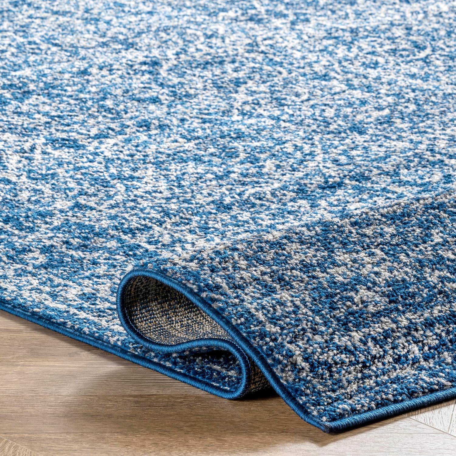 nuLOOM Alfombra vintage Waddell decorativa, 2 x 3, azul oscuro