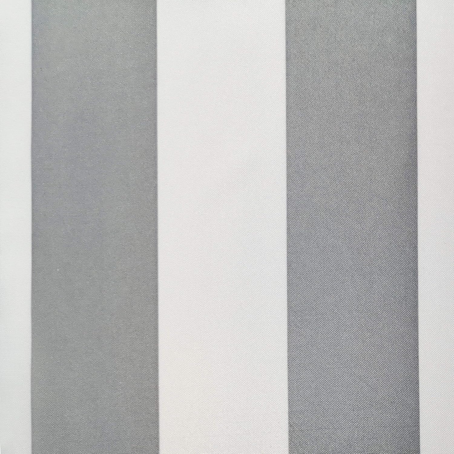 Loft Living Seaside Stripe – Panel de cortina con ojales para interiores y exteriores, par cada uno de 50 x 96 pulgadas en gris aleación