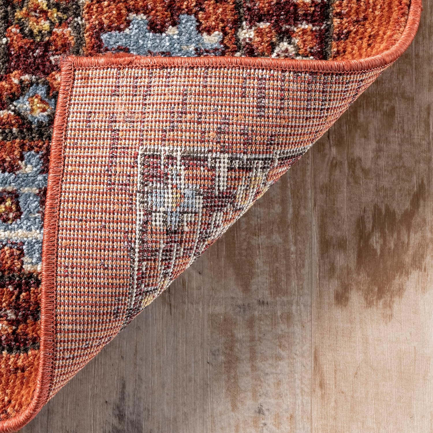 nuLOOM Alfombra tribal de transición Wilma, 5×8, naranja