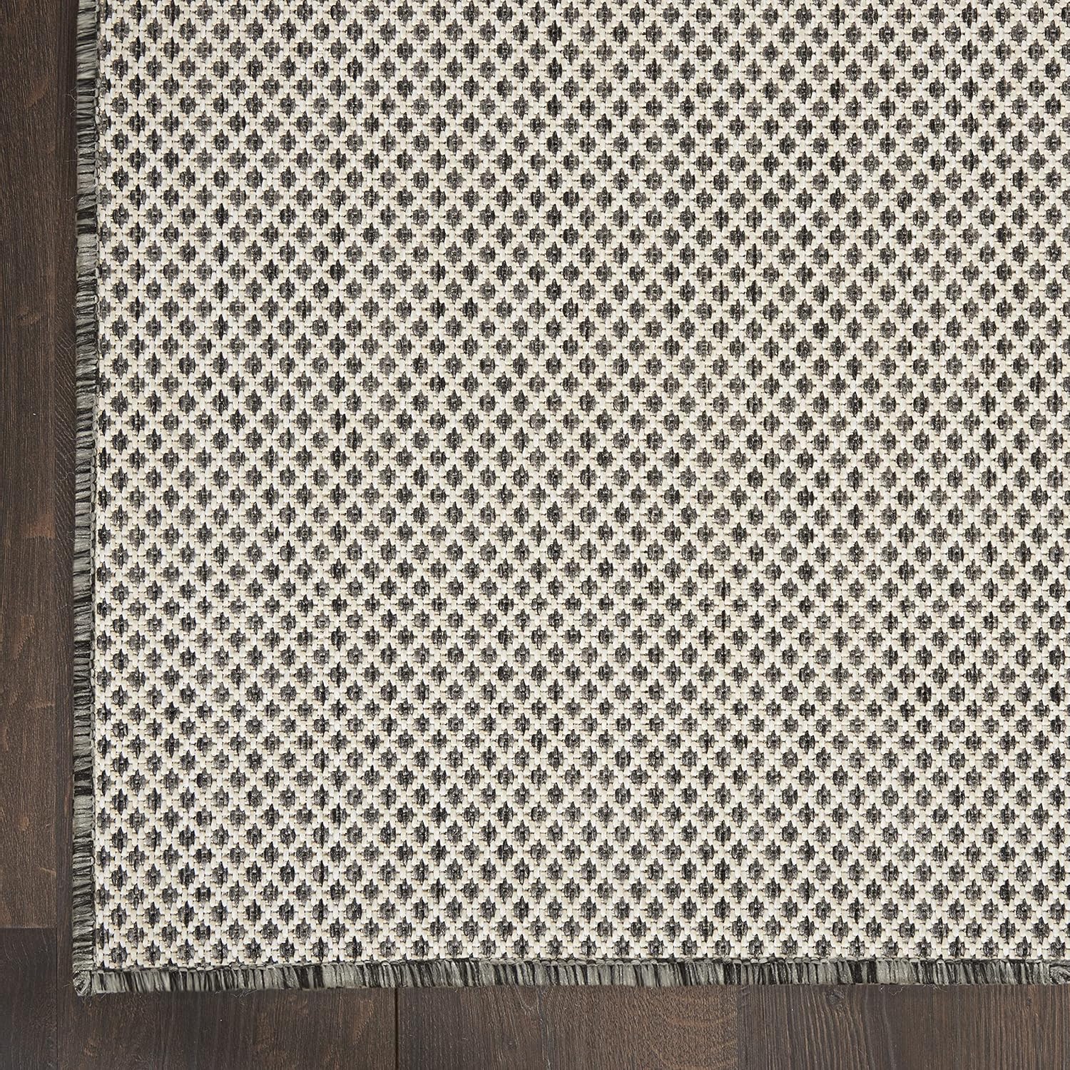 Nourison Courtyard – Alfombra de 8 pies, cuadrada para interiores y exteriores, fácil de limpiar, no se desprende, para dormitorio, sala de estar,