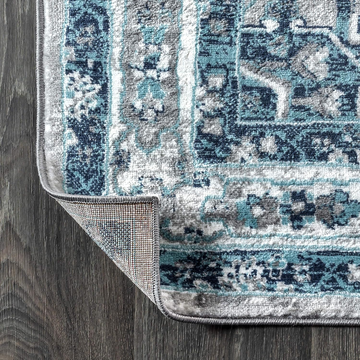 JONATHAN Y MDP106A-5 – Alfombra moderna de medallón persa vintage tradicional para interiores, fácil de limpiar, para dormitorio, cocina, sala de