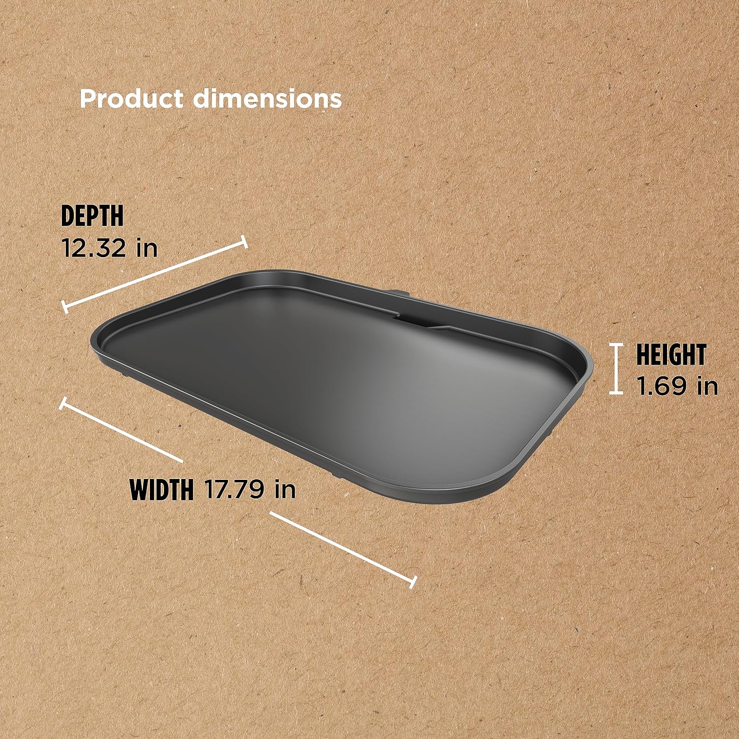 Ninja XSKGRIDLXL Woodfire – Placa de plancha premium, compatible con las series OG800 y OG900, calor directo, de borde a borde, cerámica,