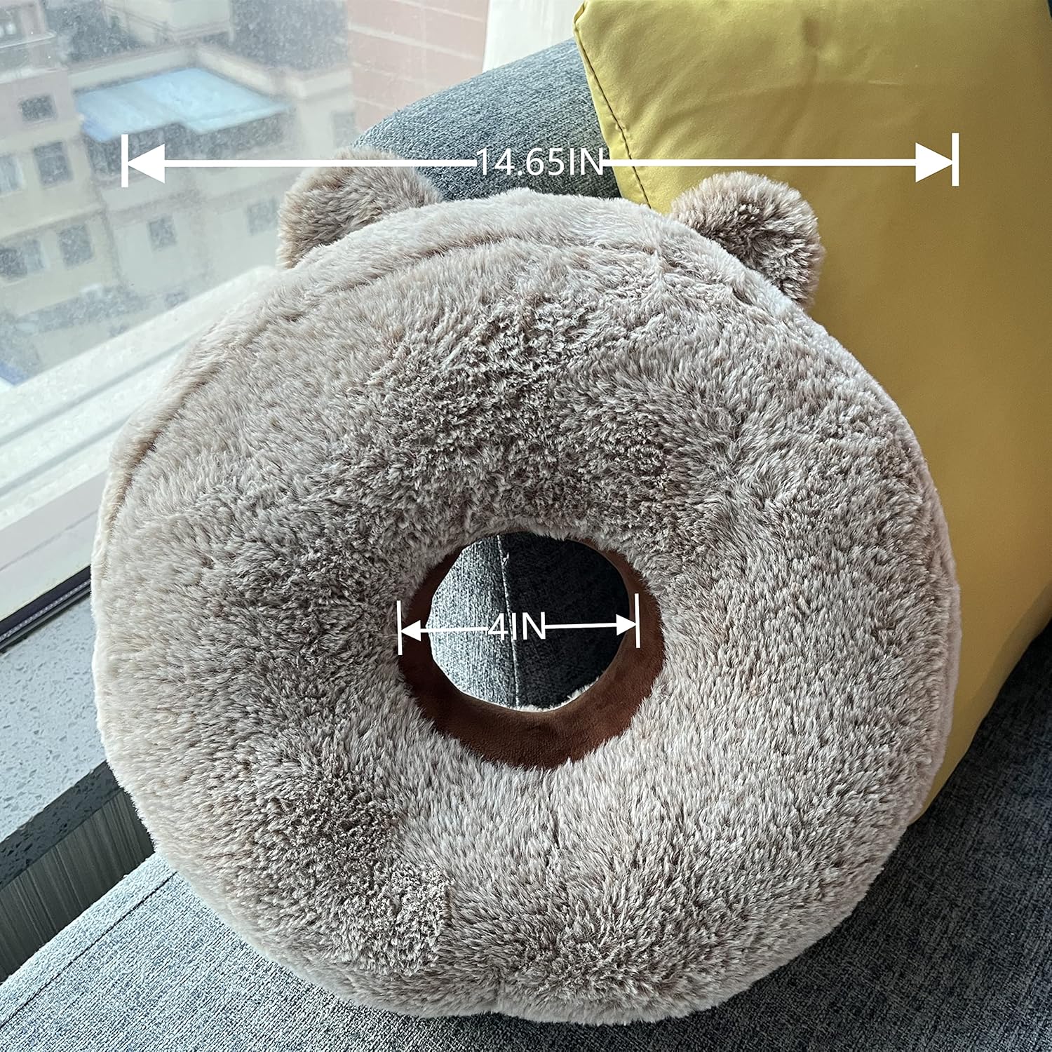 Almohada perforadora para dormir de lado, almohadas de oreja con orificio para las orejas, dormir lateral en forma de O