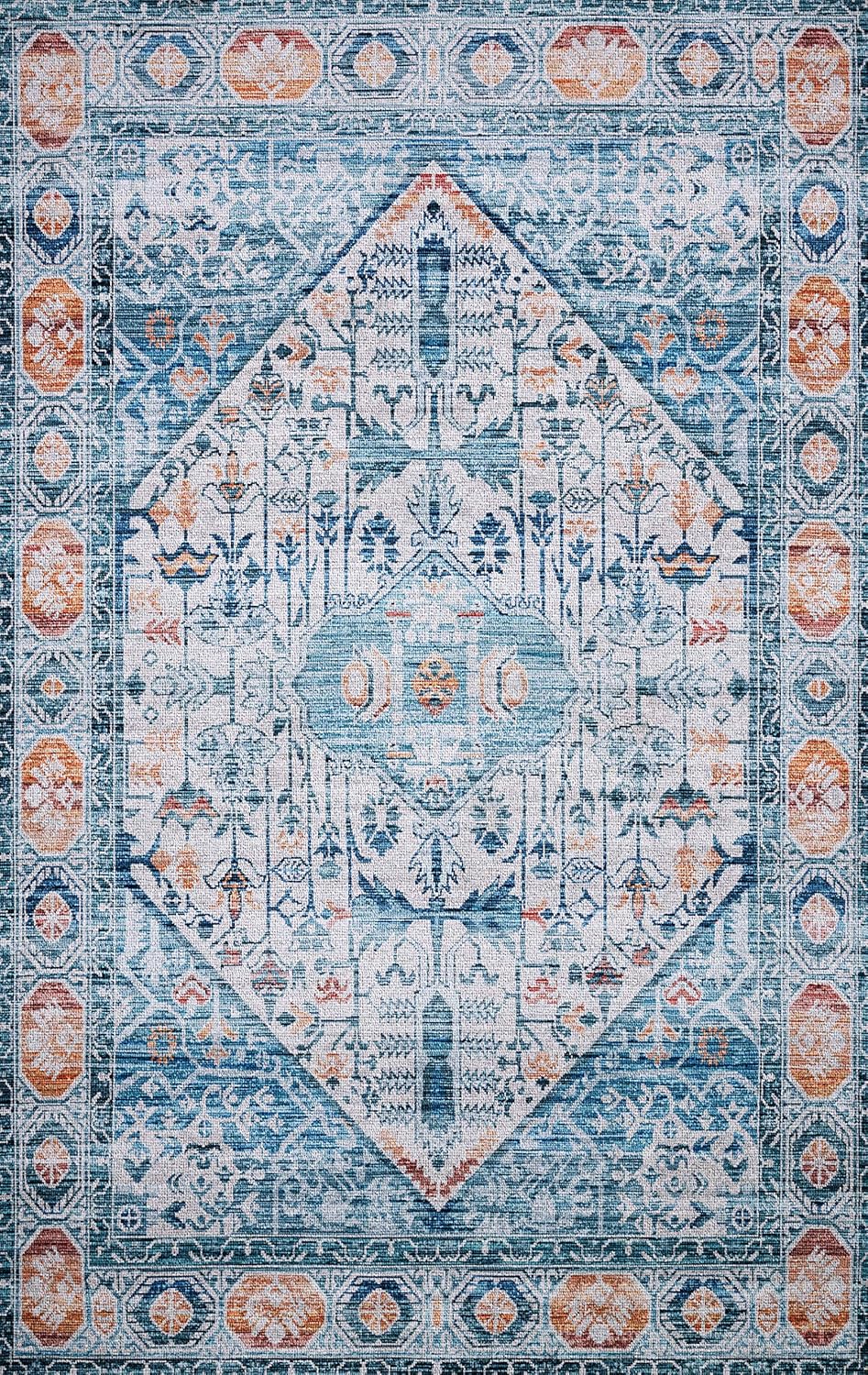Loloi CIELCIE-03IVSS3050 Cielo X Justina Blakeney Collection Alfombra de área, 3′ x 5′, MarfilSunset