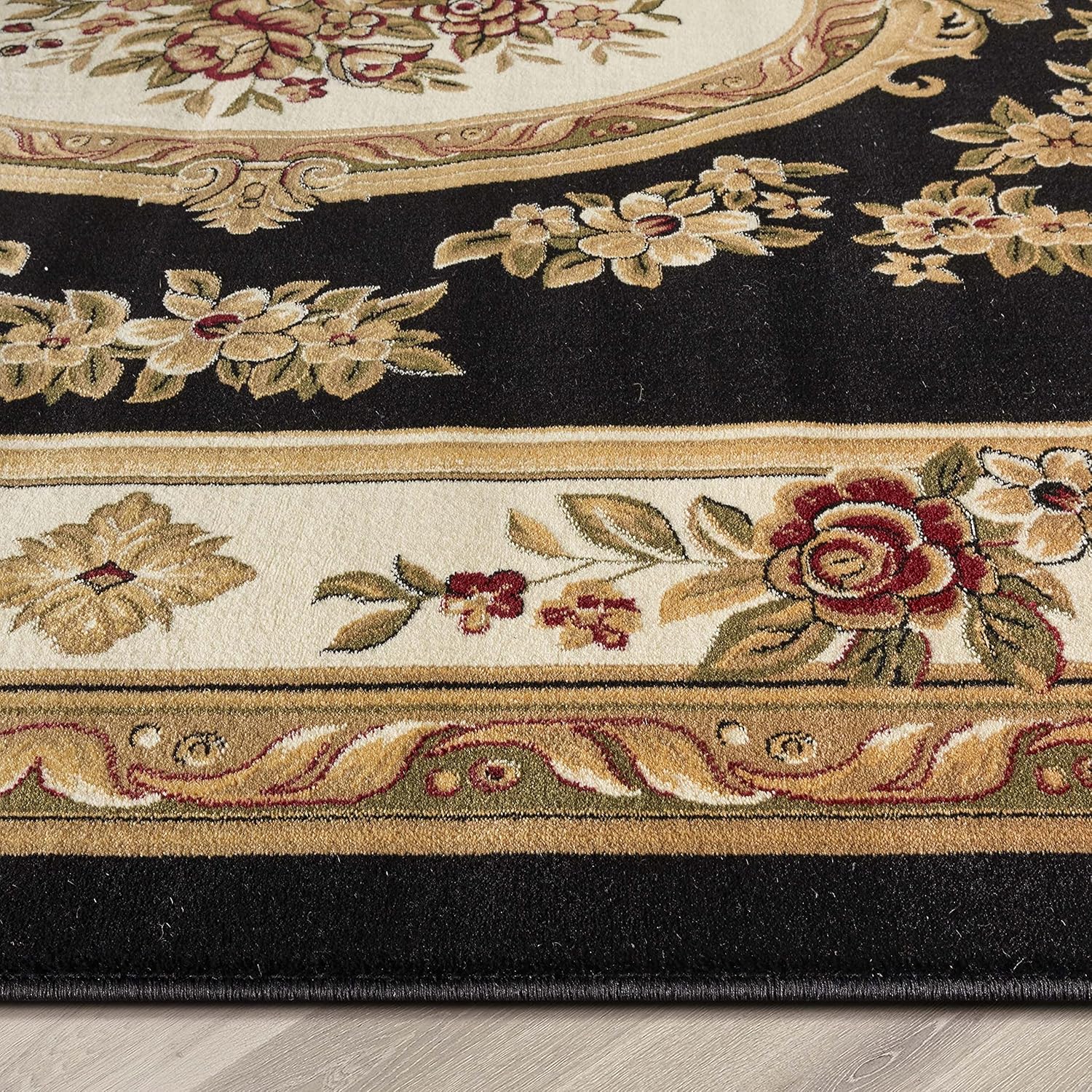 Well Woven Alfombra atemporal Le Petit Palais Red Traditional Area 2 pies 3 pulgadas X 3 pies 11 pulgadas, Polipropileno