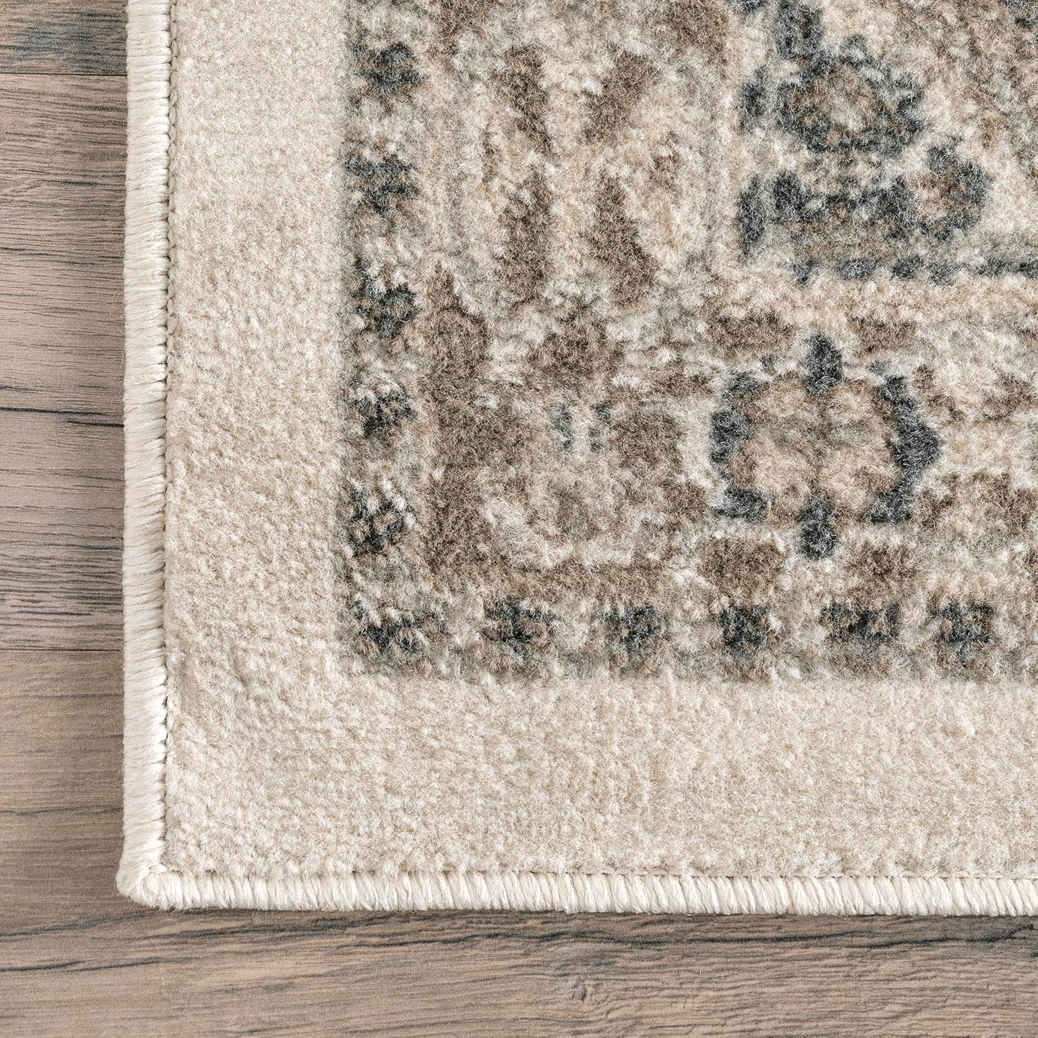 nuLOOM Becca – Alfombra tradicional con diseño de azulejos, de 3 x 5 pies, color beige