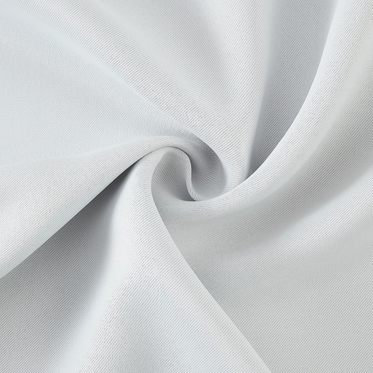 Mix and Match – Cortinas opacas blancas para dormitorio, sala de estar, cortinas traslúcidas blancas grisáceas de 95 pulgadas de largo, cortinas