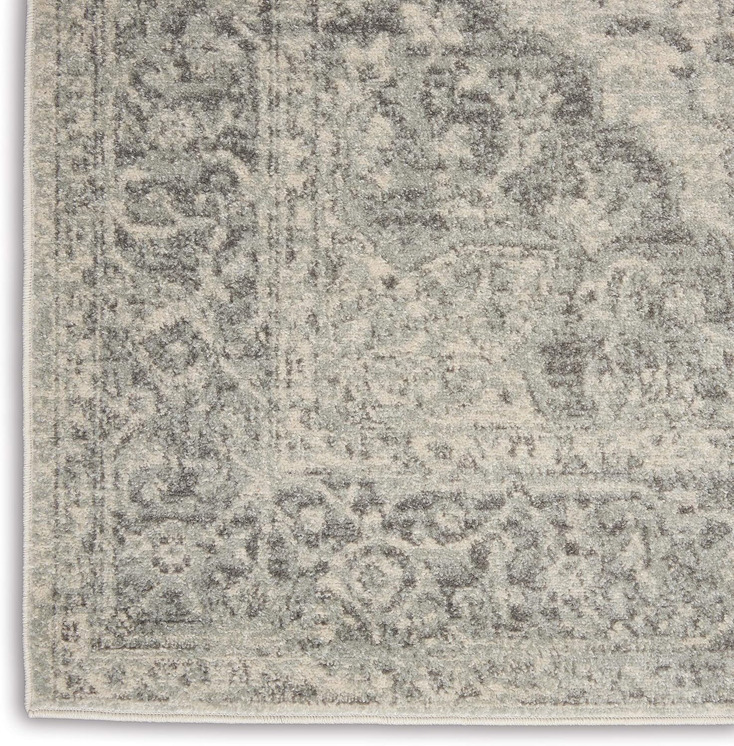 Nourison Tranquil – Alfombra persa de 6 x 9 pies, fácil de limpiar, no se desprende, para dormitorio, sala de estar, comedor, cocina (6 x 9)