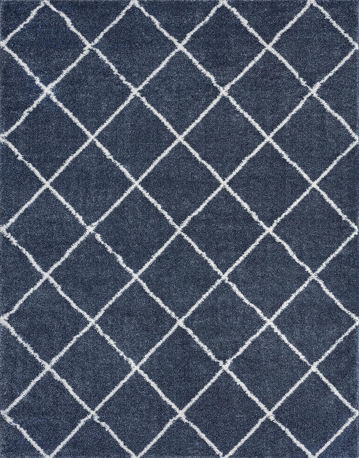 Tayse Iola – Alfombra de pelo largo azul de 4 x 6 pies, 4 x 6, 4 x 6, alfombras de área para sala de estar, comedor, alfombra de dormitorio,