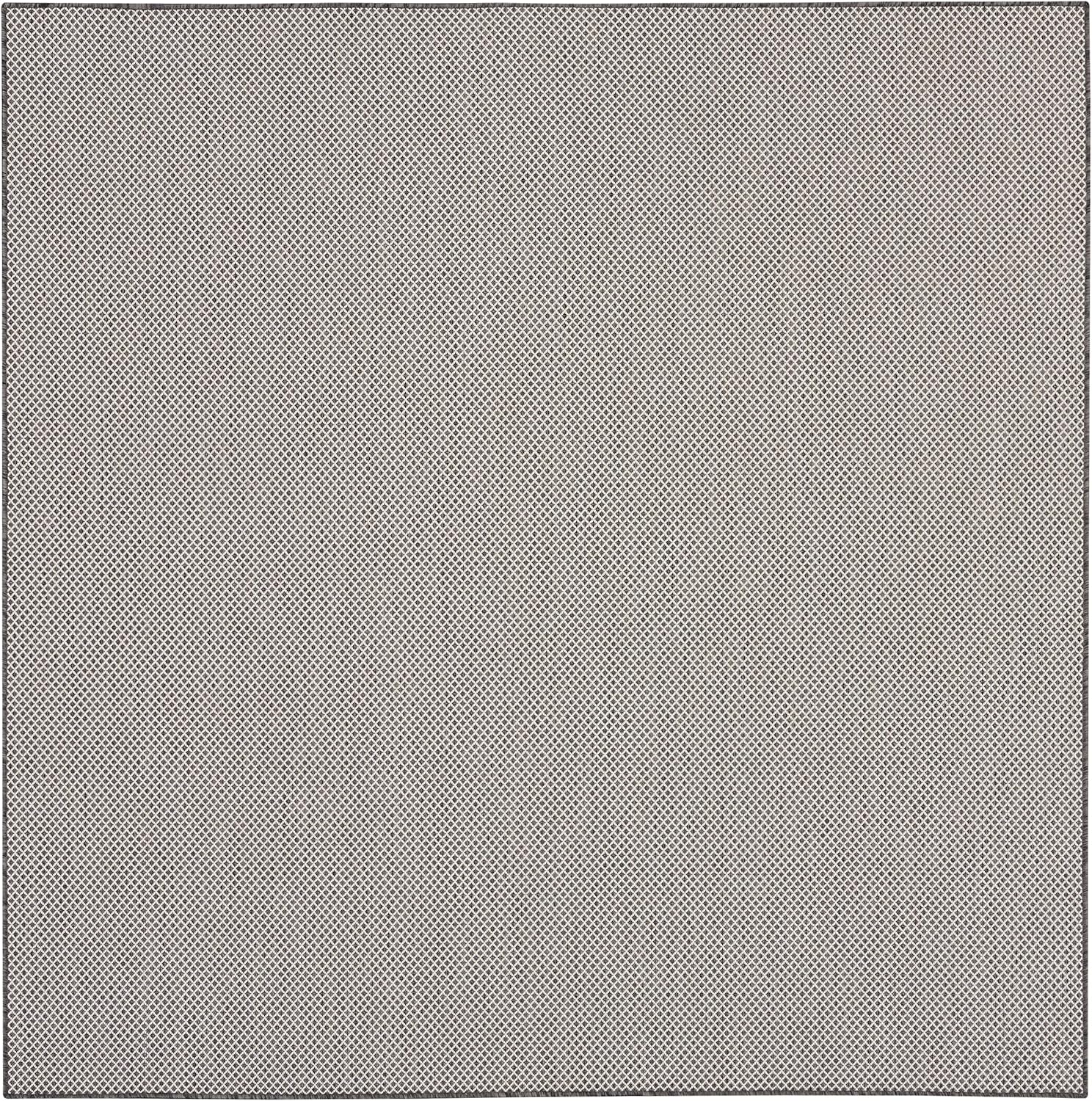 Nourison Courtyard – Alfombra de 8 pies, cuadrada para interiores y exteriores, fácil de limpiar, no se desprende, para dormitorio, sala de estar,