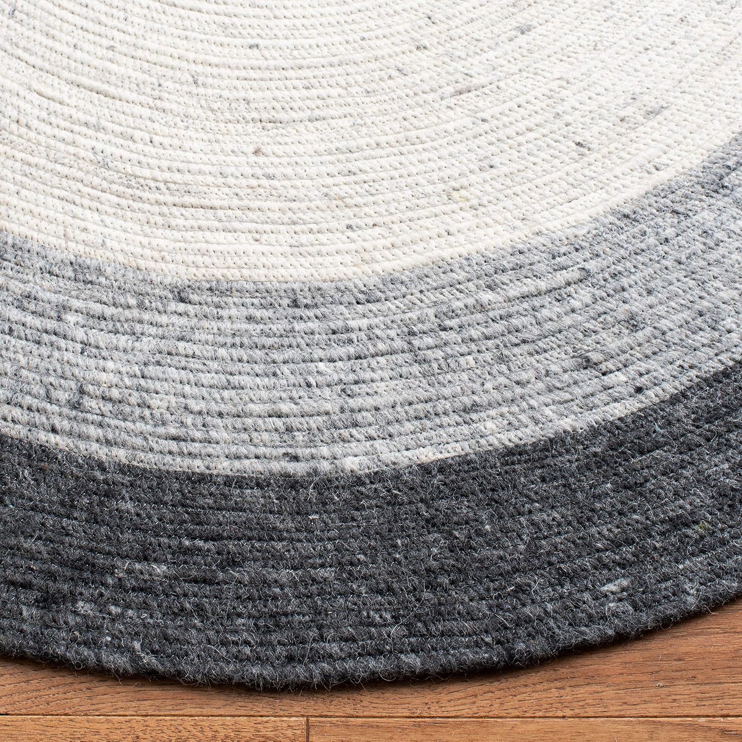 SAFAVIEH Braided Collection BRD903A BRD903A – Alfombra ovalada de lana reversible hecha a mano para entrada, vestíbulo, sala de estar, dormitorio,