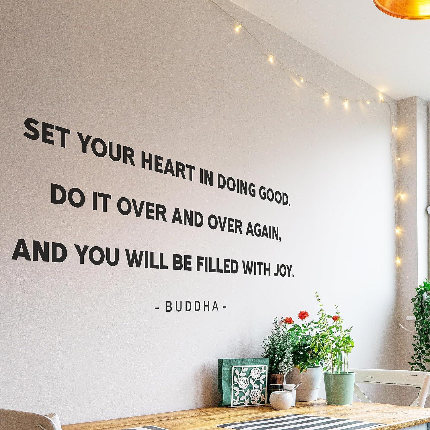 My Vinyl Story Calcomanías de pared de Buda, calcomanías inspiradoras, decoración de atención plena, vinilo de ambiente sereno, decoración de
