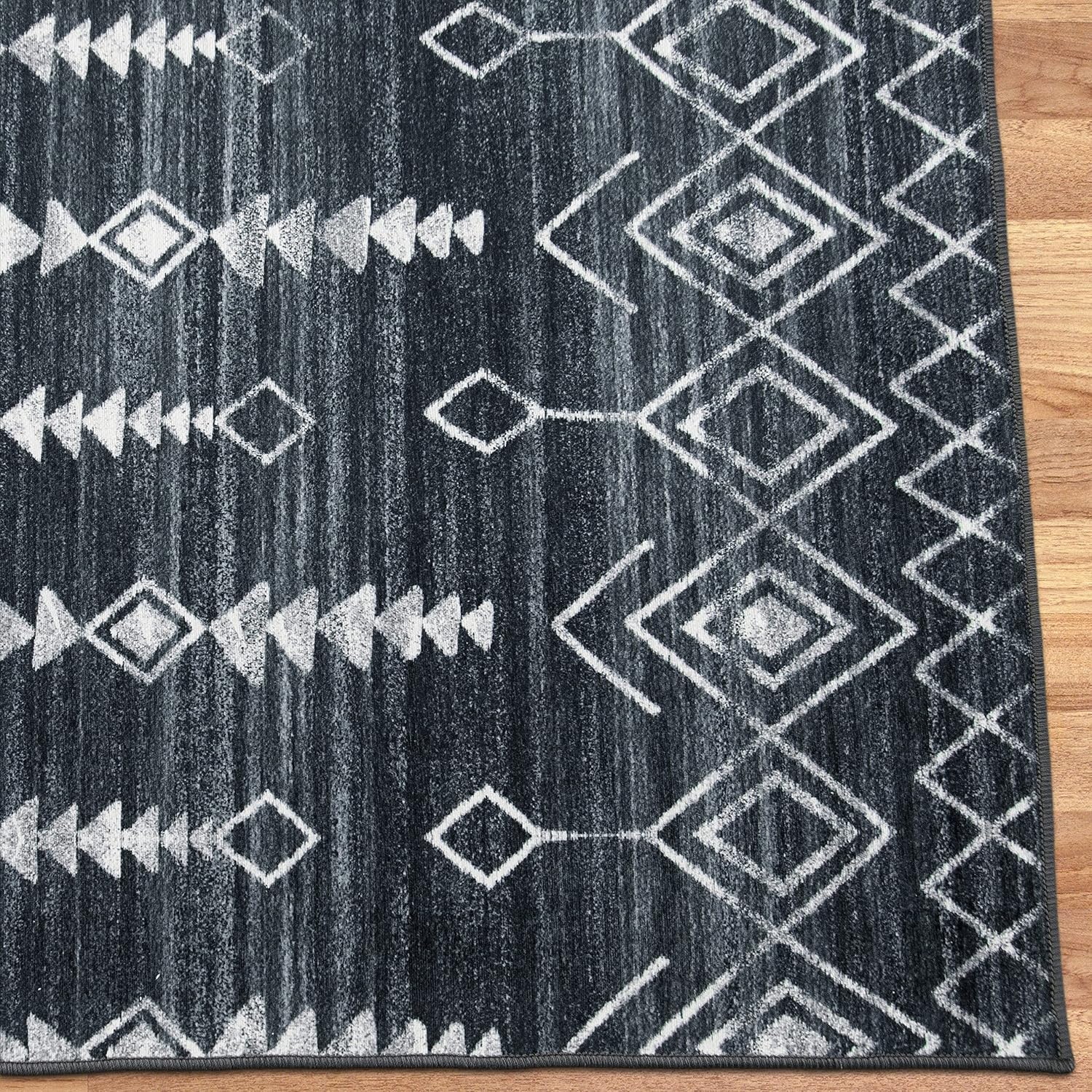 ReaLife Rugs – Alfombra ecológica de fibras recicladas prémium, lavable en máquina, antimanchas, antideslizante, sin desprendimientos, apta para
