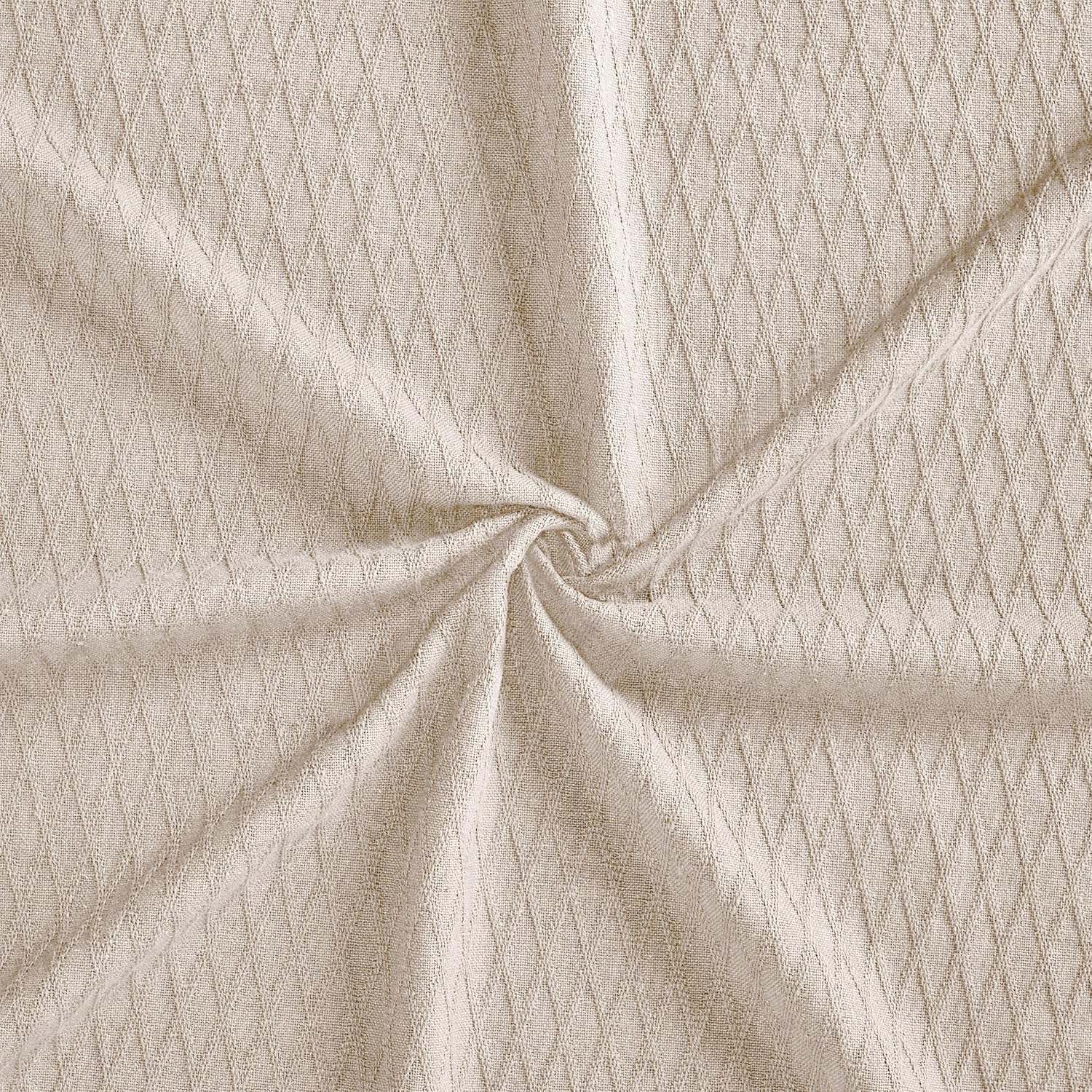 Manta Impressions para todas las estaciones., Algodón, Ivory, King