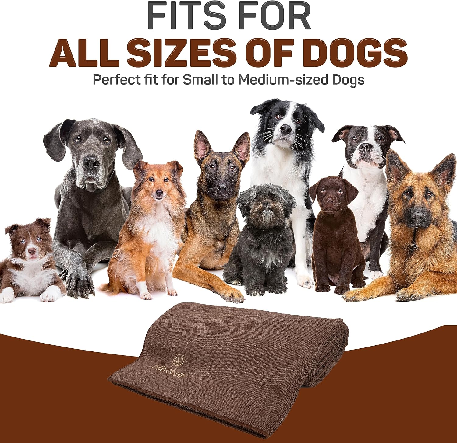 Toalla para perros súper absorbente, de secado rápido, toalla de microfibra súper suave para perros, gatos y otras mascotas (55 x 28 pulgadas,