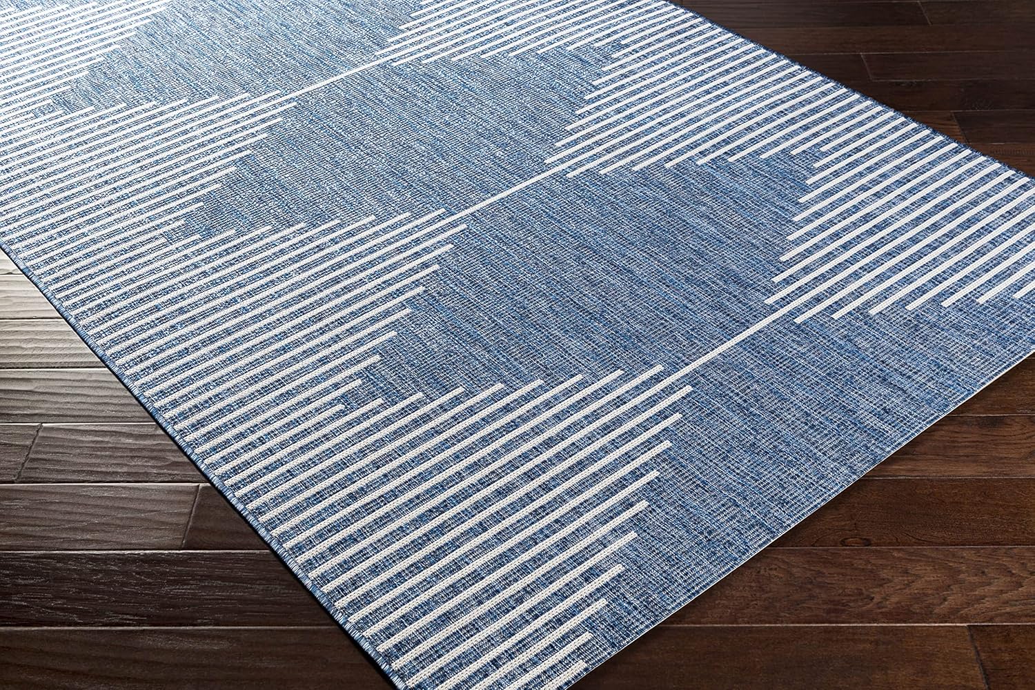 Mark&Day – Alfombras para exteriores, de 5 x 7 pies, color azul brillante, para interiores y exteriores, color azul brillante, que no se desprende,