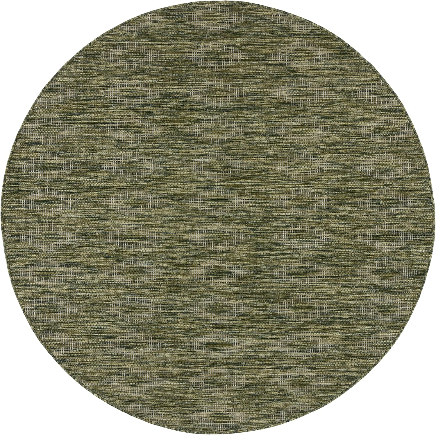 SAFAVIEH Courtyard Collection CY8522 – Alfombra redonda de 6 pies 7 pulgadas x 6 pies 7 pulgadas, color verde oliva para interiores y exteriores,