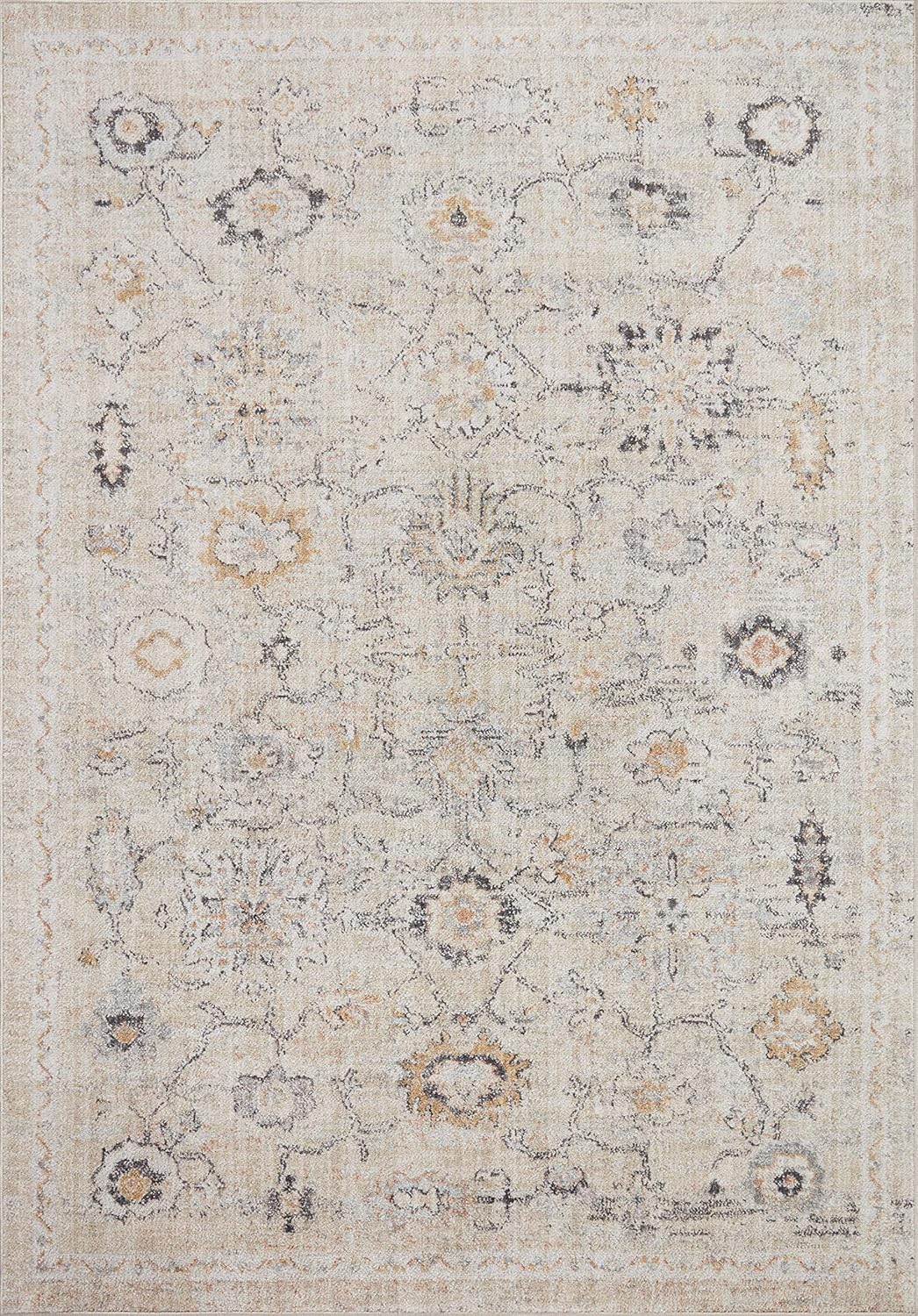 Loloi II Monroe Collection MON-04 – Alfombra de pasillo natural y multicolor de 2 pies 6 pulgadas x 7 pies 9 pulgadas