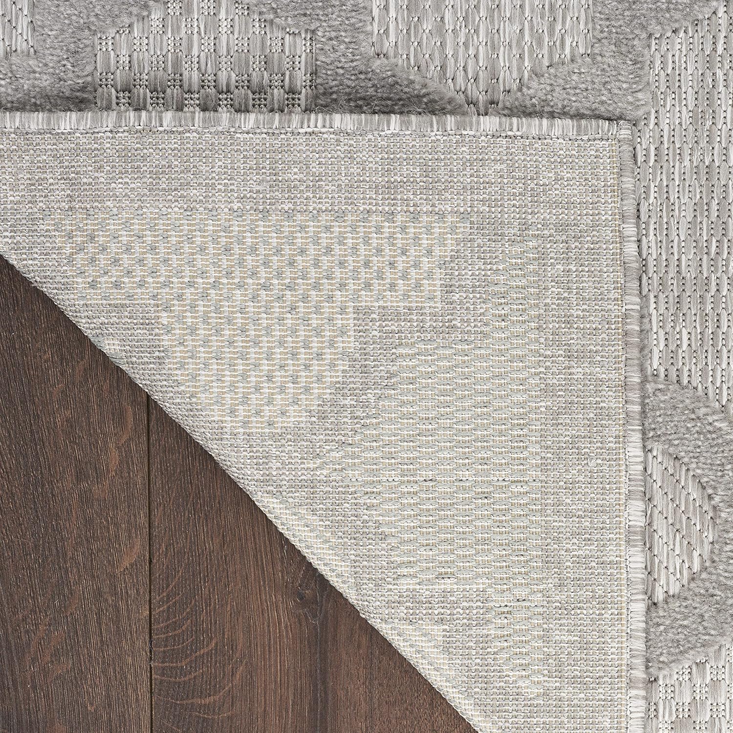 Nourison Easy Care – Alfombra marroquí de 2 x 4 pies, enrejado, fácil limpieza, no se desprende, para dormitorio, sala de estar, comedor, patio
