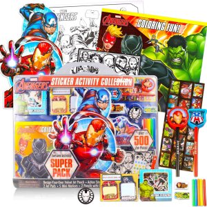 Marvel Avengers – Juego de actividades para niños, paquete de manualidades y manualidades de superhéroes con libro de actividades, almohadillas, Marvel Avengers – Juego de actividades para niños, paquete de manualidades y manualidades de superhéroes con libro de actividades, almohadillas,