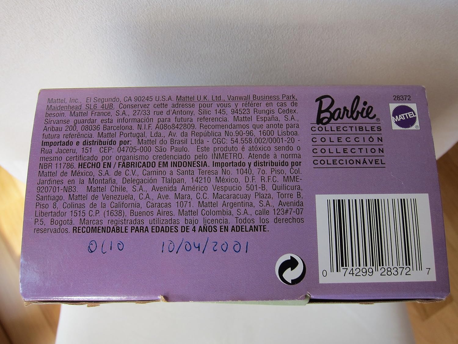 Muñecas del mundo Princesa de la Corte Francesa Barbie Doll