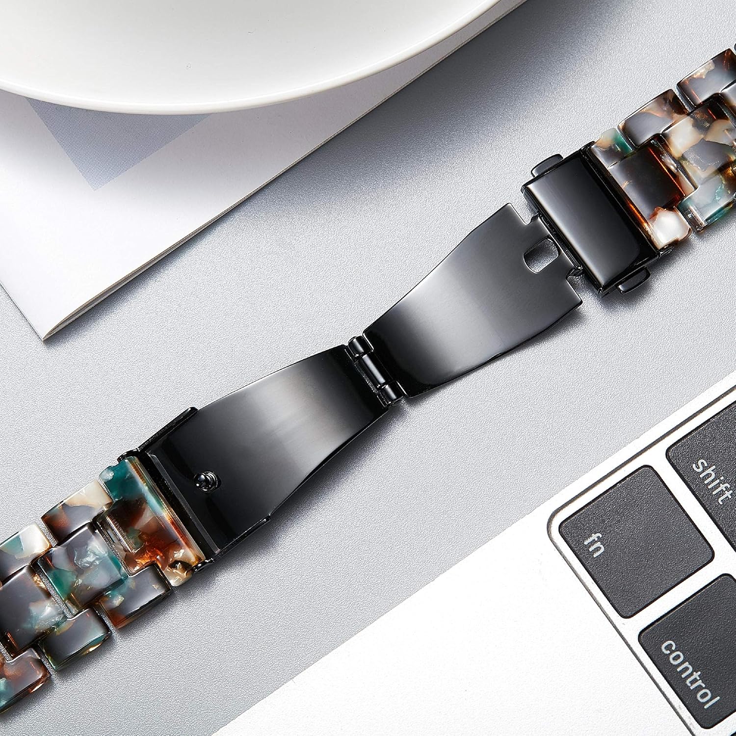 BINLUN Correas de reloj de resina de repuesto para hombres y mujeres, 14 colores de liberación rápida, a la moda, casuales, ligeras, respetuosas con