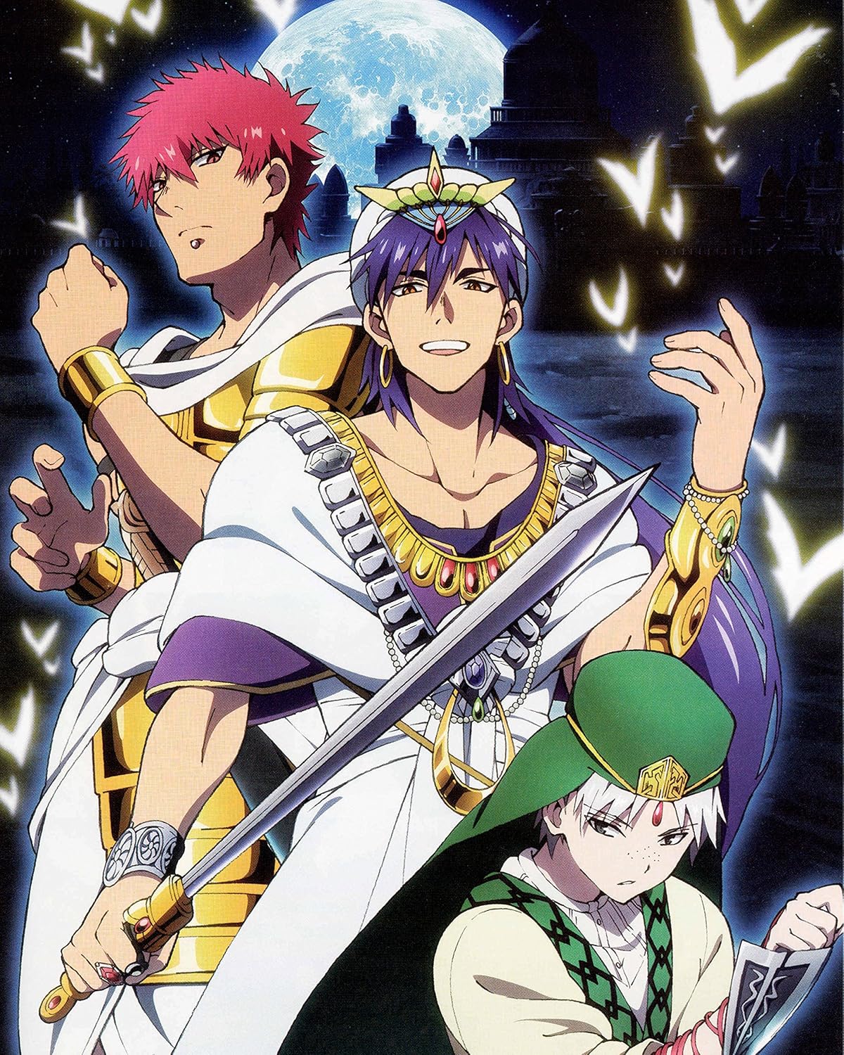 Laberinto Magos Magos Póster Promo Anime Sinbad K Big No Morgiana Japón Príncipe Alibaba Uta 16×20 Pulgadas