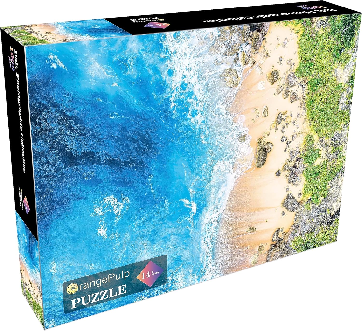 OrangePulp Rompecabezas de 1000 piezas para adultos, juegos familiares de cerebro, rompecabezas de colección fotográfica (Isla de Bali)