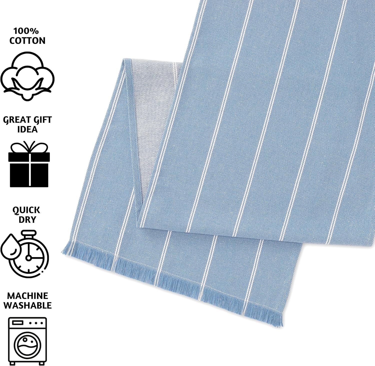 Folkulture Camino de mesa de 90 pulgadas de largo, 100% algodón, bohemio, camino de mesa o camino de mesa de cocina para decoración de cocina,