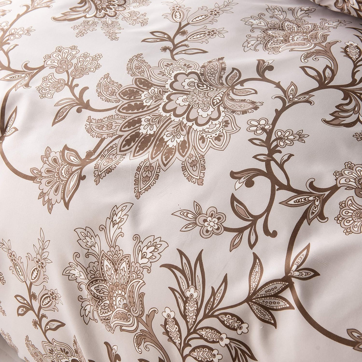 HSKIKWN Juego de funda de edredón floral de microfibra ligera de 68 x 90 pulgadas, suave, de lujo, de lujo, juego de ropa de cama de 2 piezas