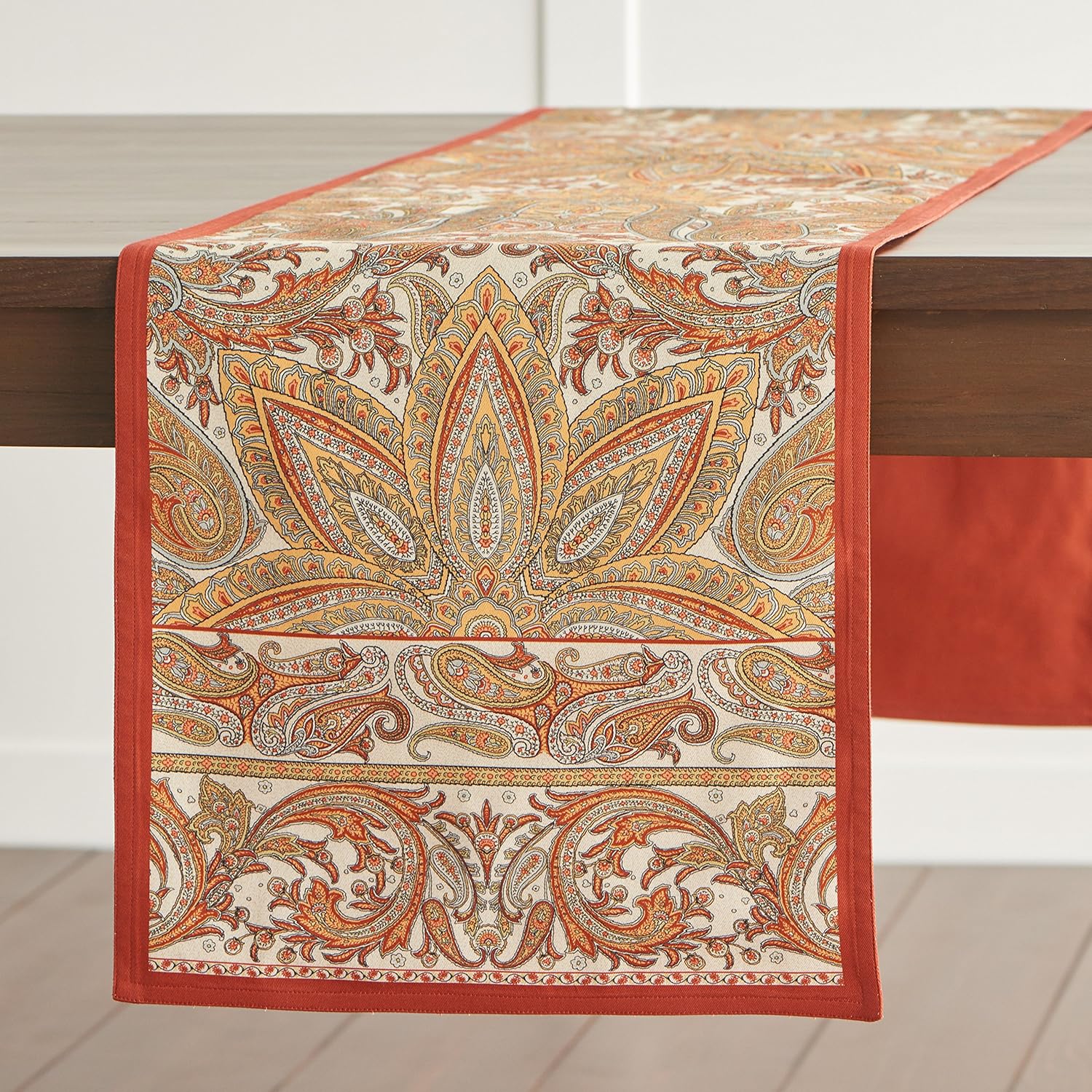 Camino Maison d’ Hermine de mesa, 100 % algodón, diseño para Día de Acción de Gracias y Navidad
