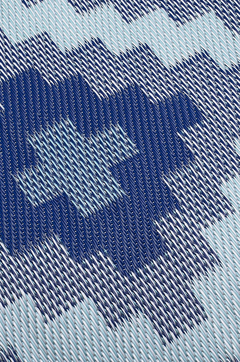 FH Home Alfombra para exteriores, impermeable, resistente a la decoloración, reversible, plástico reciclado de alta calidad, acabado geométrico para