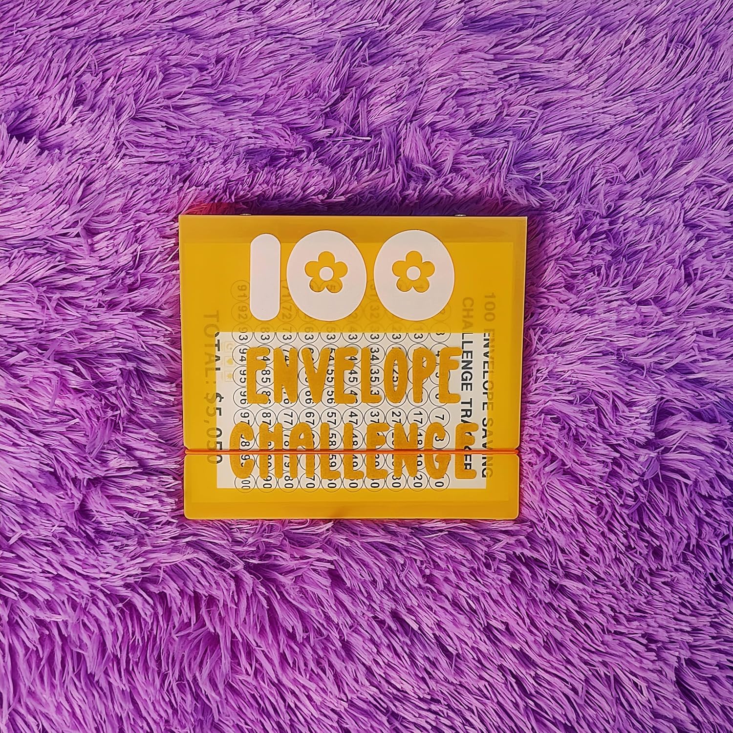 Carpeta pequeña de 100 sobres de 7.9 x 7.9 pulgadas para ahorrar dinero, libro de presupuesto de ahorro de almacenamiento para 100 sobres, kit de