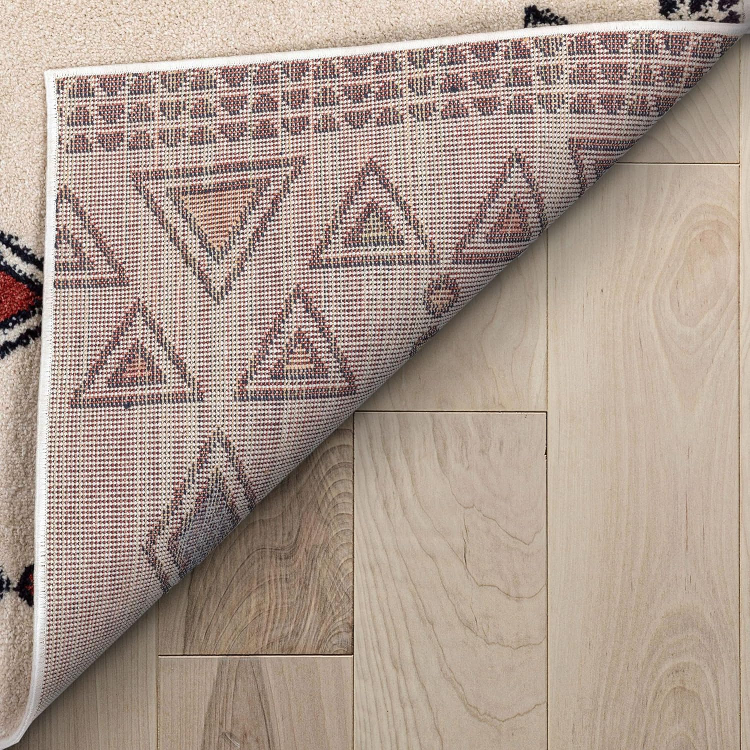 Well Woven Halley – Alfombra de área multicolor con patrón de diamantes tribales beige de 8 x 10 pies (7 pies 10 pulgadas x 10 pies 6 pulgadas)