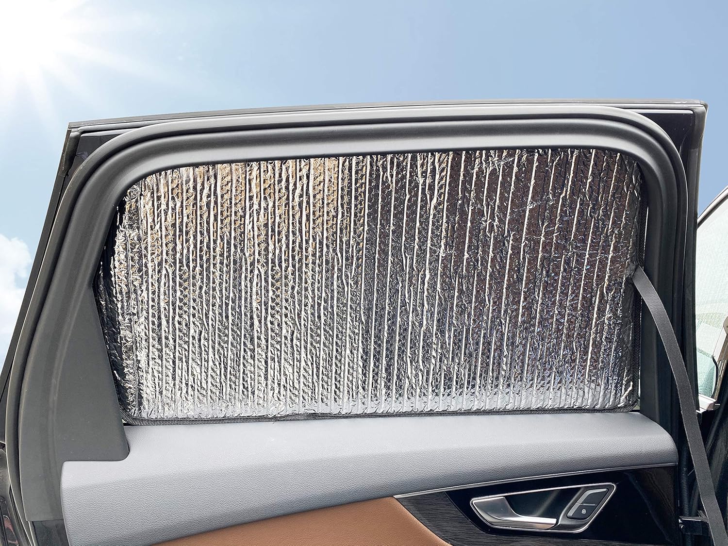 Parasol de 2 fila para asiento trasero de ventana lateral, ajuste personalizado para Nissan Titan Pickup 4Dr de 4 puertas de 2016, 2017, 2018, 2019,