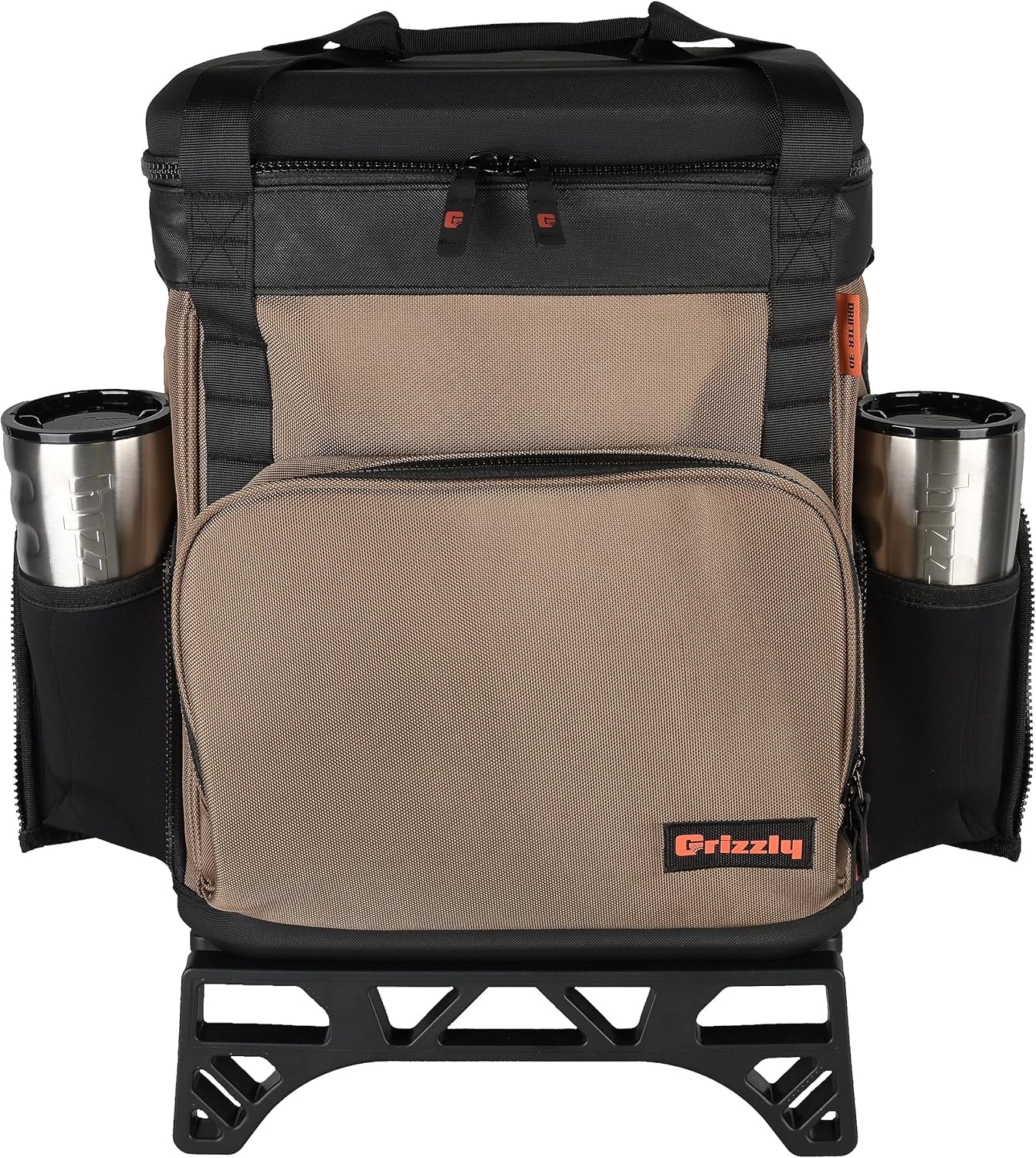 Grizzly Drifter – Bolsa enfriadora de 30 ruedas de lados suaves  30 cuartos de galón  Baúl de hielo para playa, barco, camping, coche, pesca, golf,