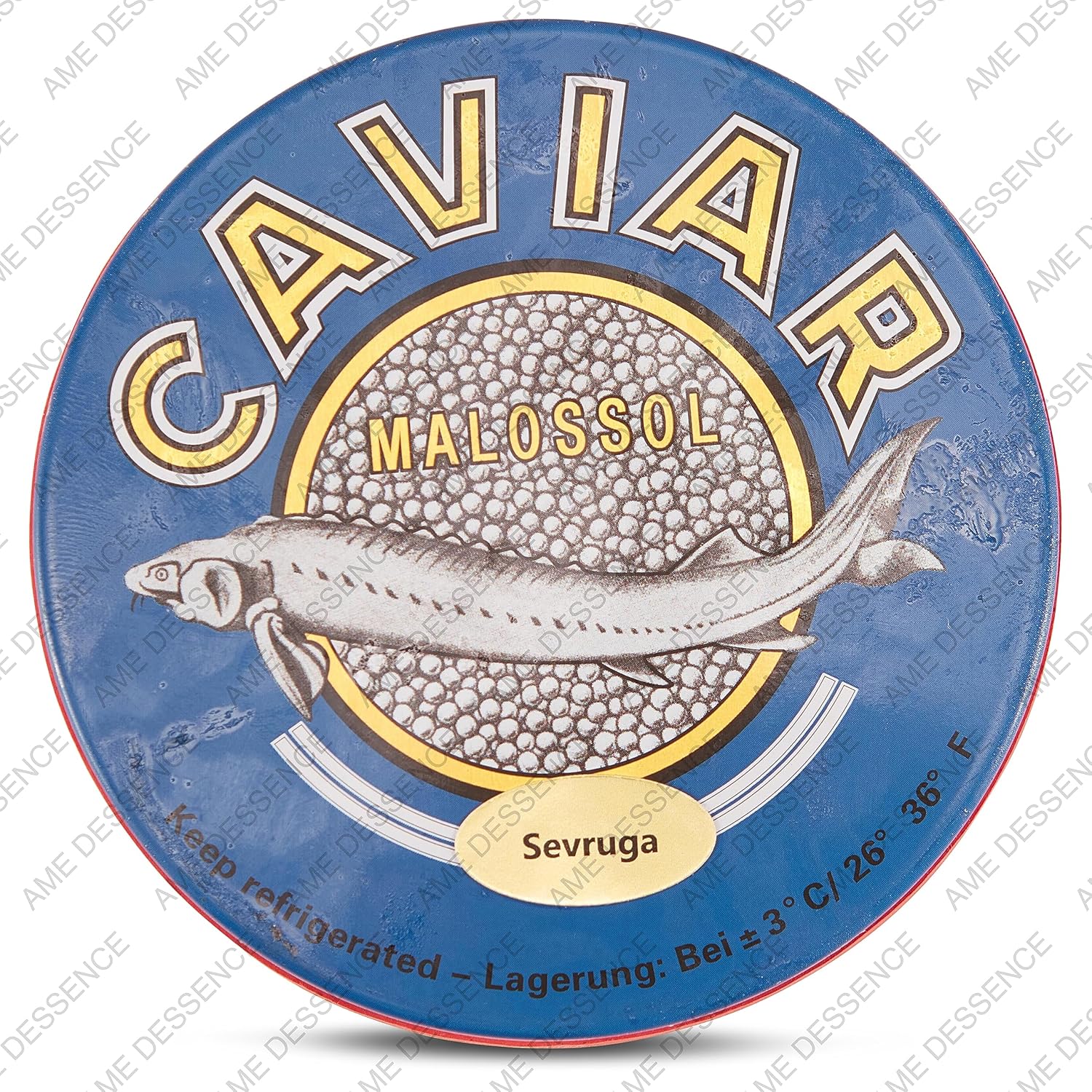 Caspian Classic Sturgeon Malossol Caviar – Lata de 32 onzas  Sabor exquisito, calidad, cosecha sostenible, caviar de esturión gourmet real recién