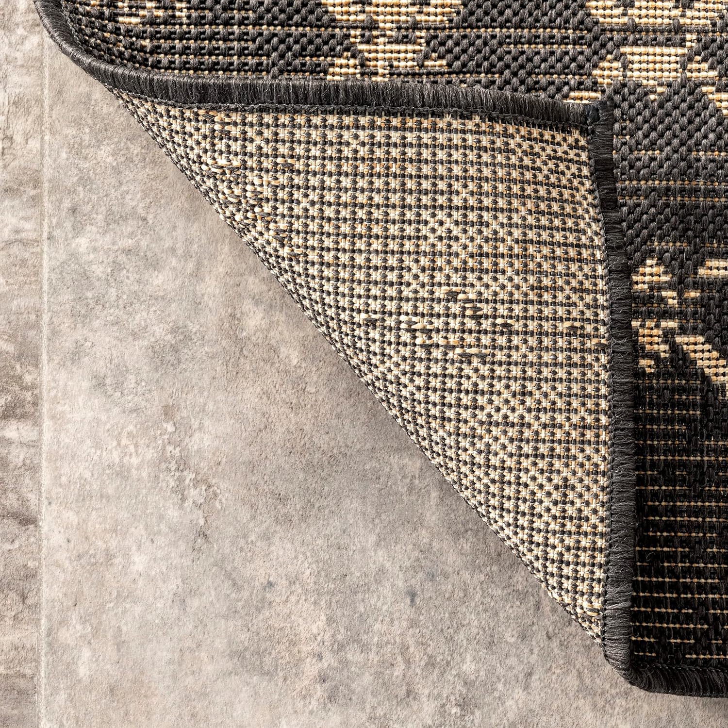 nuLOOM Grayson – Alfombra marroquí Trellis para interiores y exteriores, 7 x 9 pulgadas, color carbón