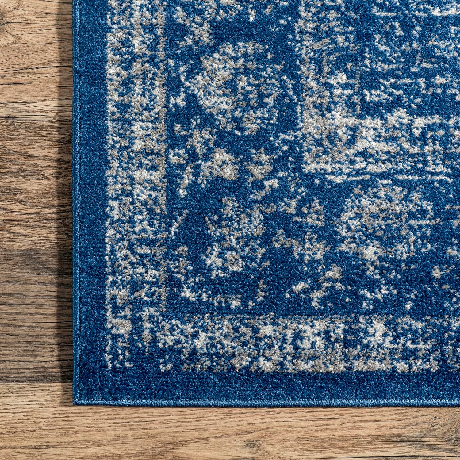 nnuLOOM Verona – Alfombra decorativa persa envejecida, de 2 x 3 pies, color azul oscuro